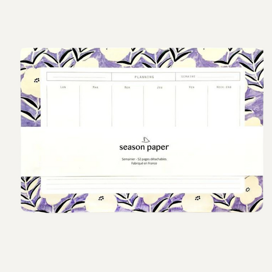 Season Paper Weekly Deskpad - Venus Lavande
