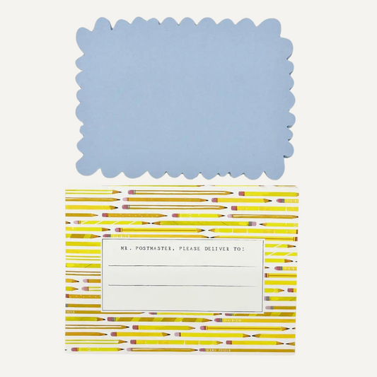 Pencil Patterned Notecards