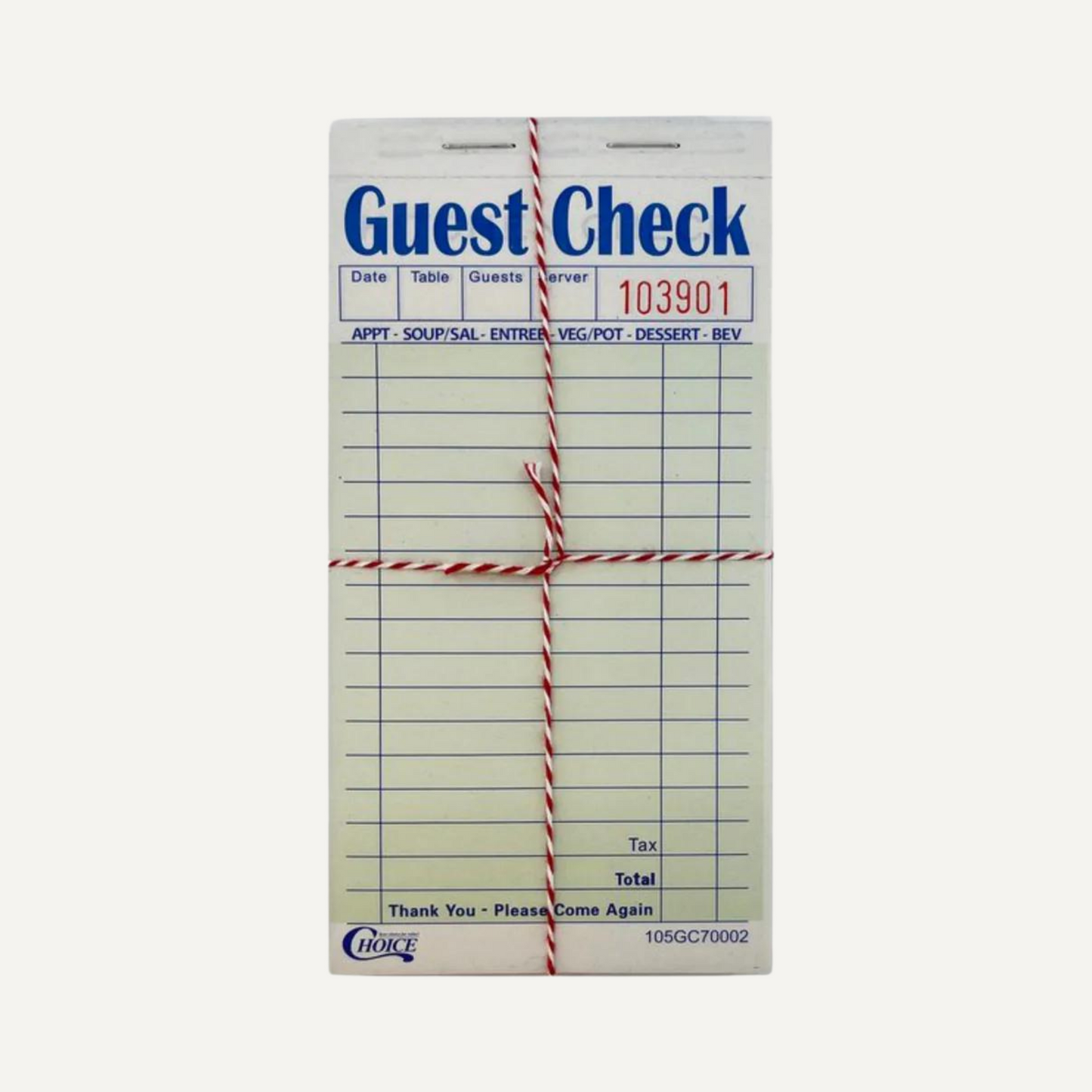 Fries with that? Guest Checks
