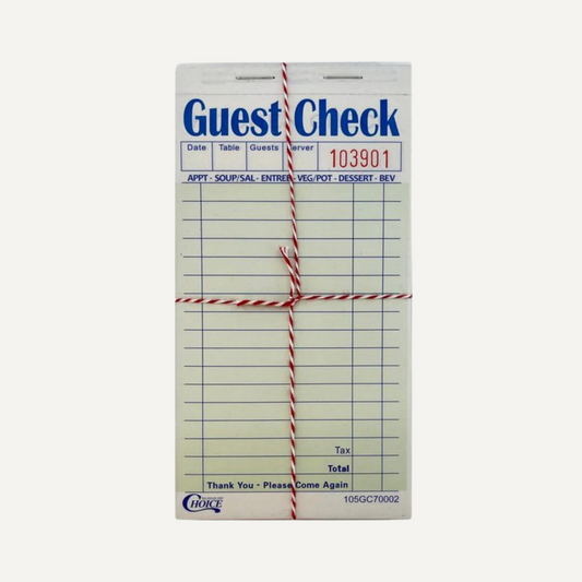 Fries with that? Guest Checks