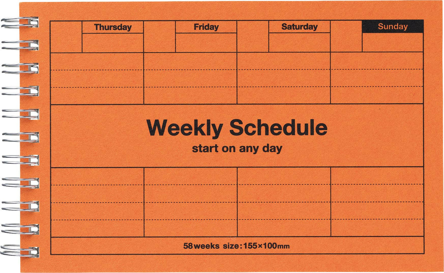 Dayfree Weekly Schedule