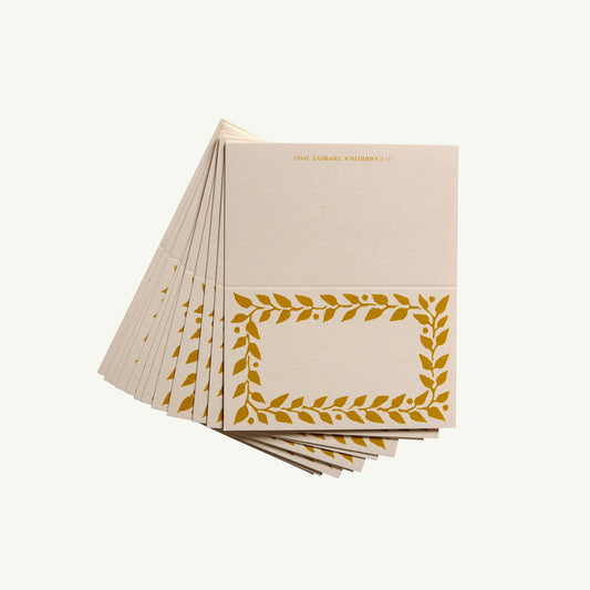 Place Cards, Mustard