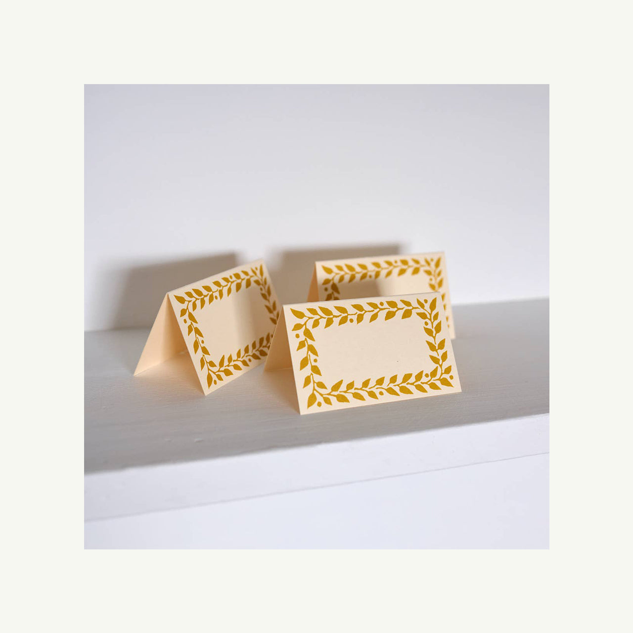 Place Cards, Mustard