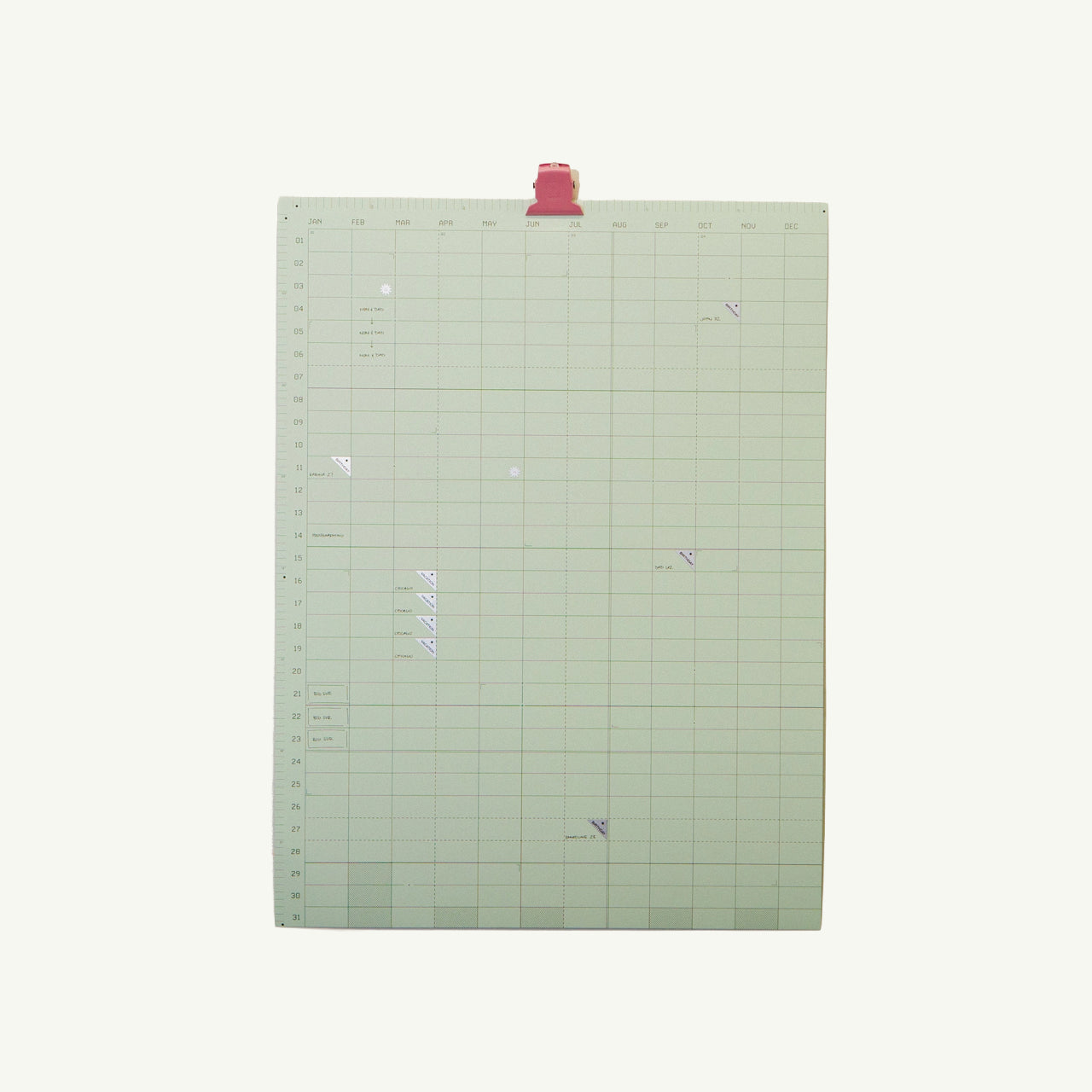 Open Dated 365 Day Wall Calendar
