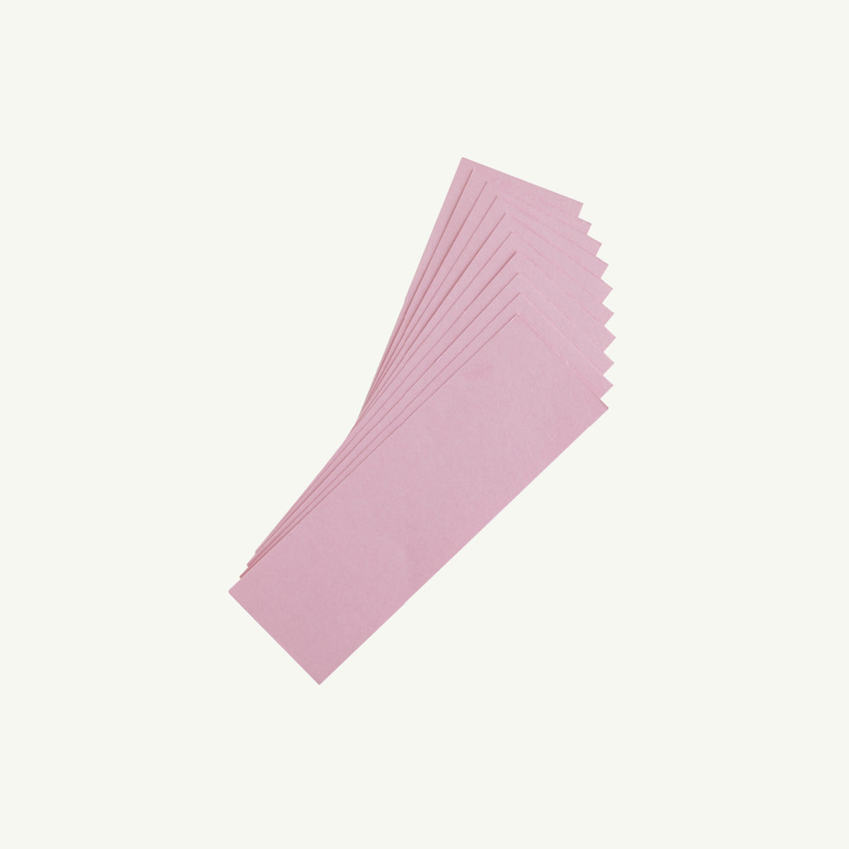 Ten Exaclair pink blotter refills for rocker ink blotters displayed on a plain white background.