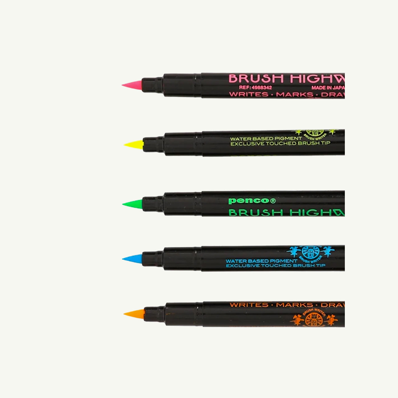 Highlighter Brush Pen Set