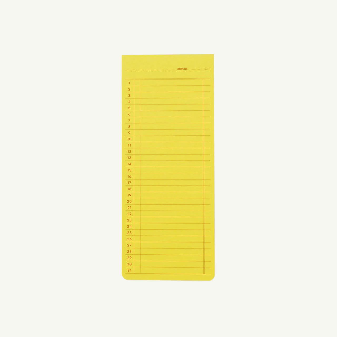 Sticky Memo Pad/ Monthly