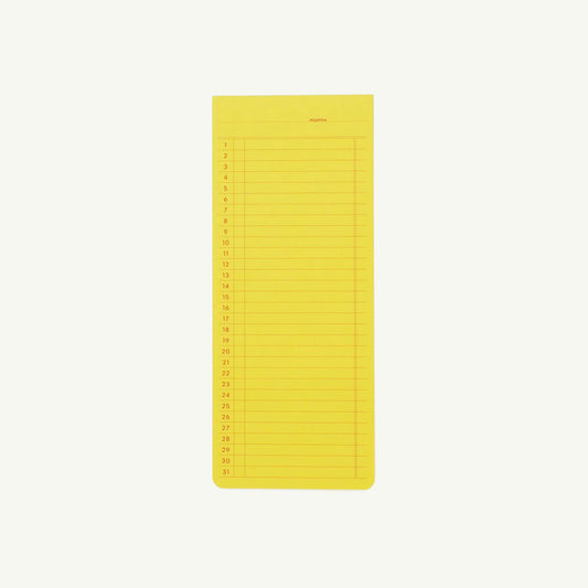 Sticky Memo Pad/ Monthly