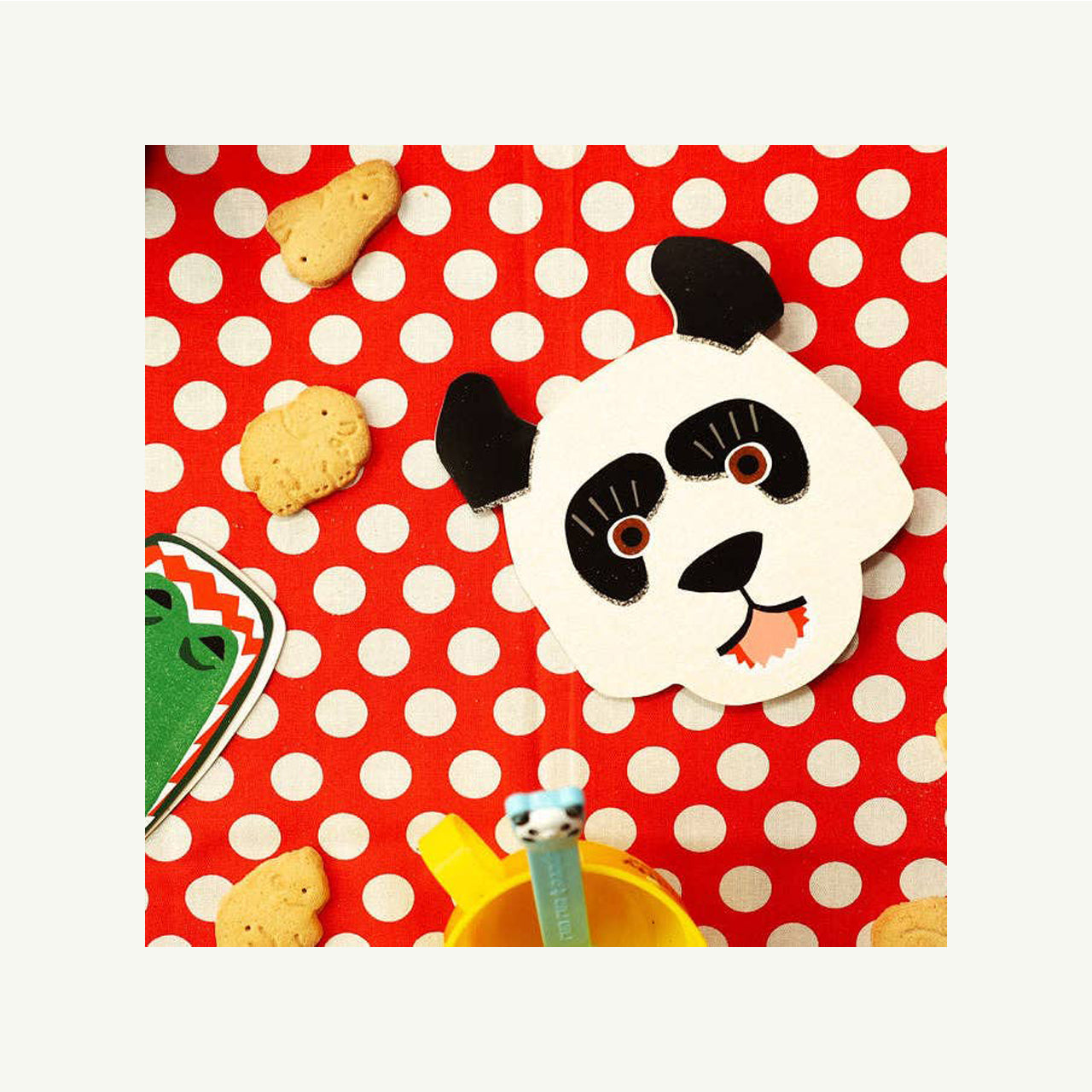 Panda Die Cut Card