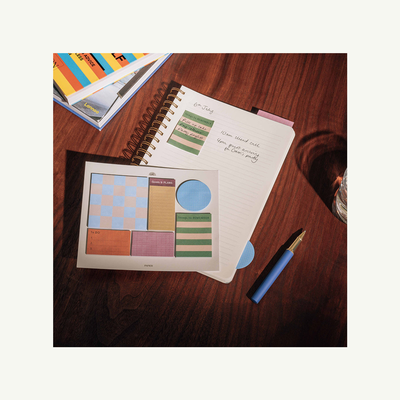 Printed Sticky Notes Set of 6