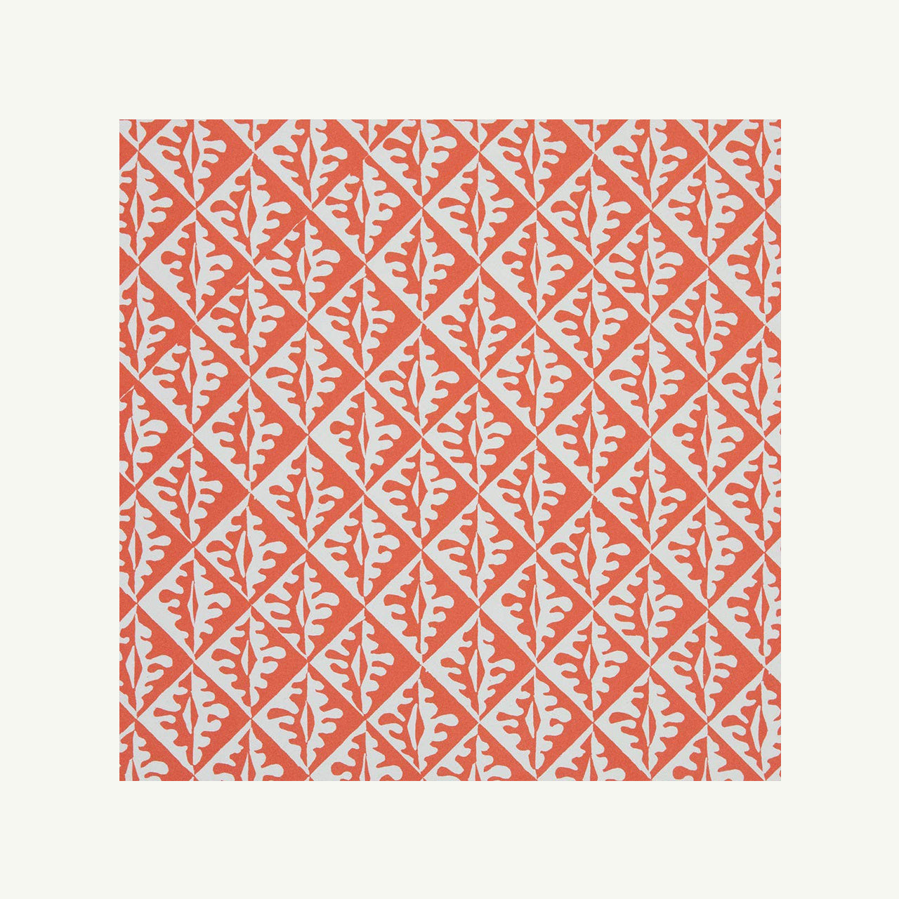 Patterned Paper Oak Leaves Red