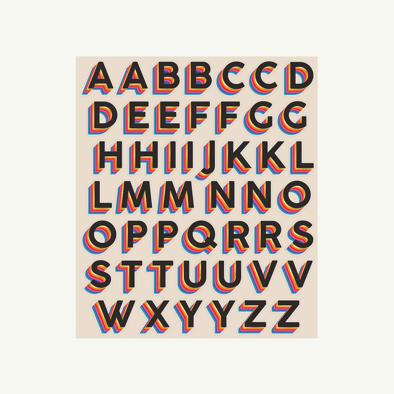 Color Stacked Big Alphabet