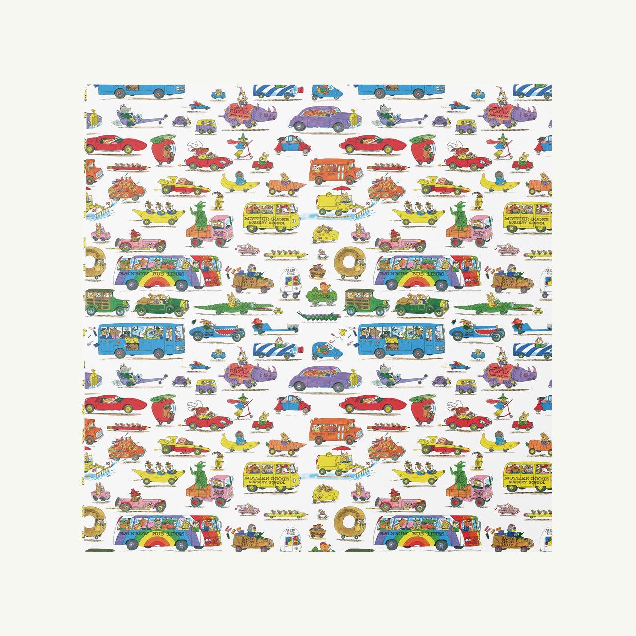 Richard Scarry Busytown Cars Gift Wrap