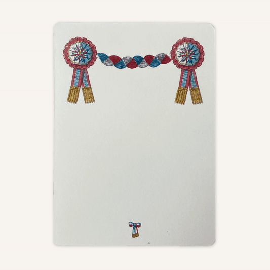 Parcel Stationery - Ribbon Medallion Notecards