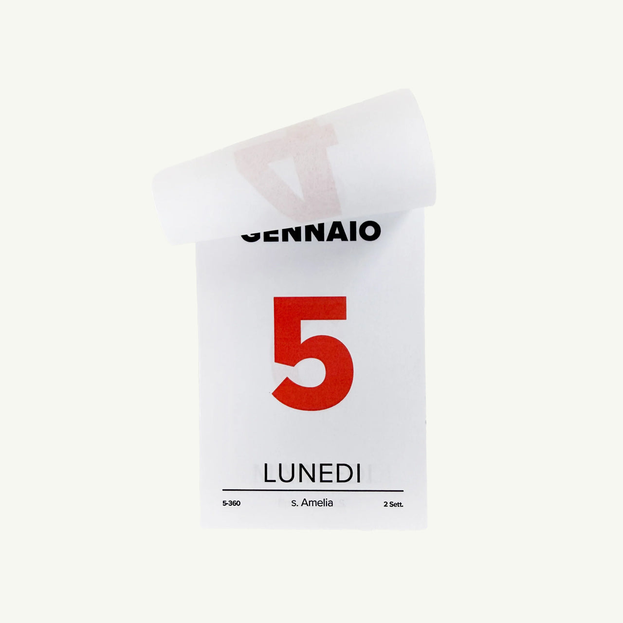 Italian Desk Calendar 2026