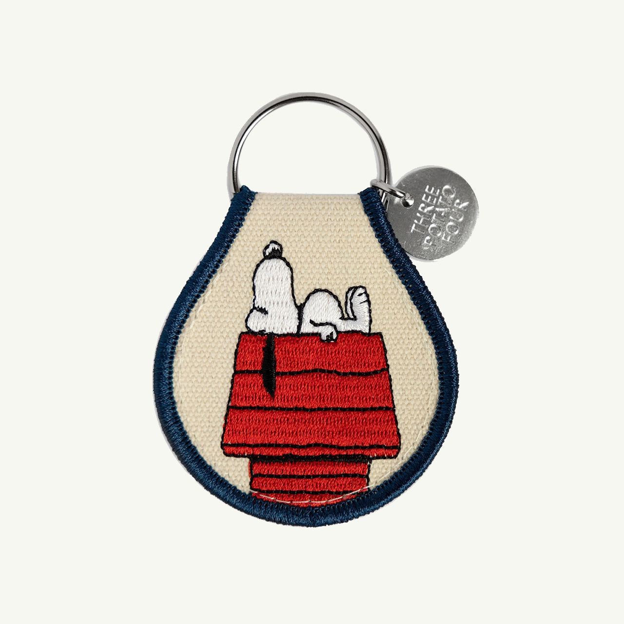 Snoopy Doghouse Patch Keychain