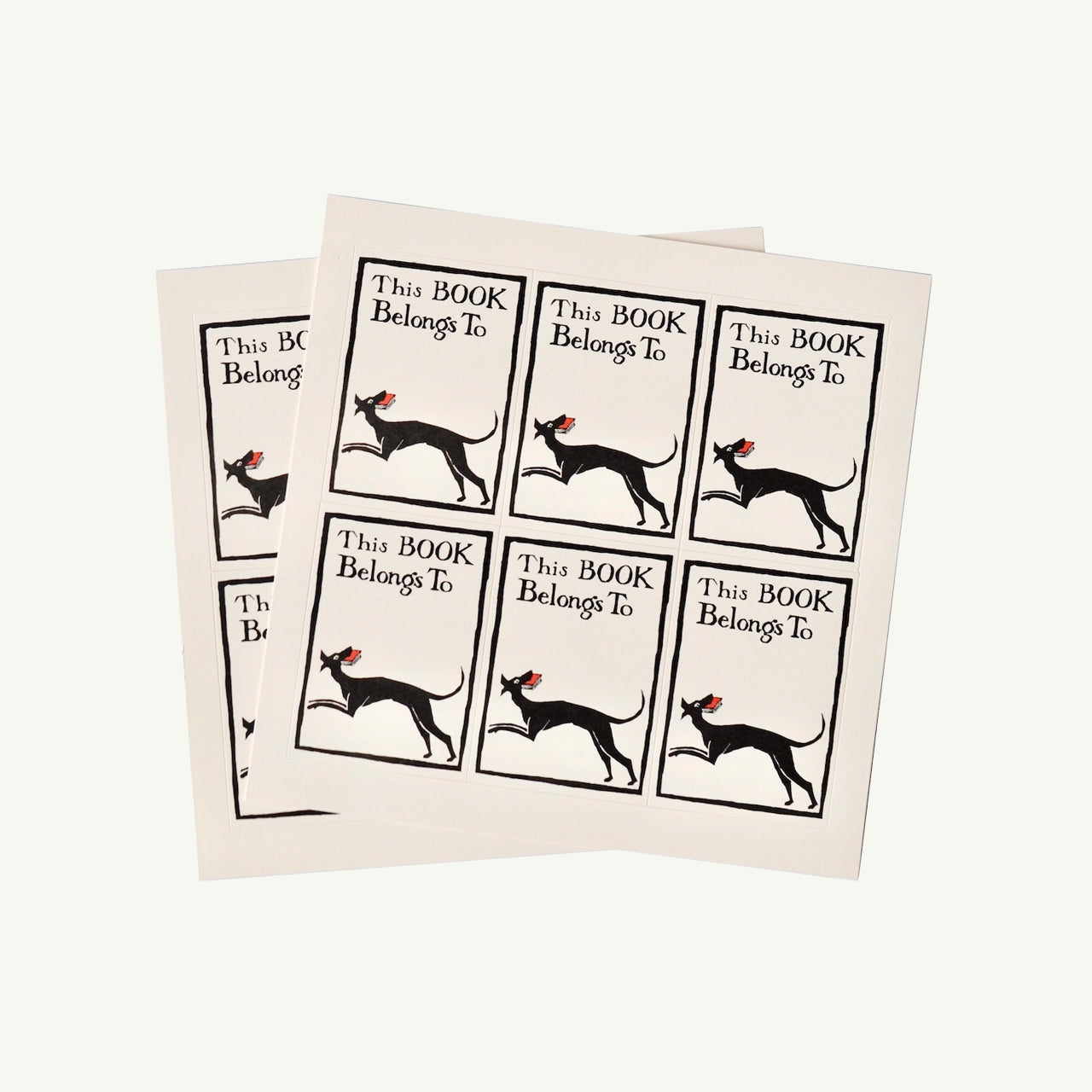 Twelve Bookplates Dog