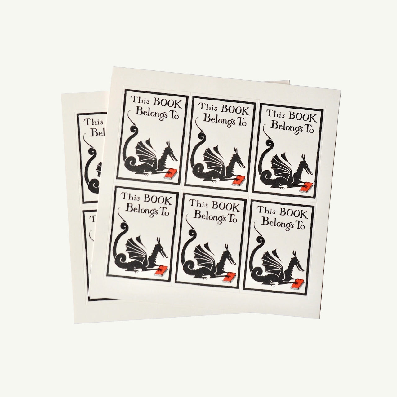 Twelve Bookplates Dragon