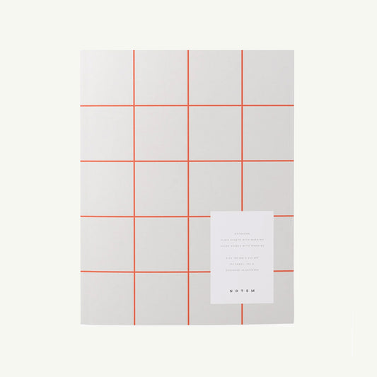 Uma Large Flat Lay Notebook, Light Gray