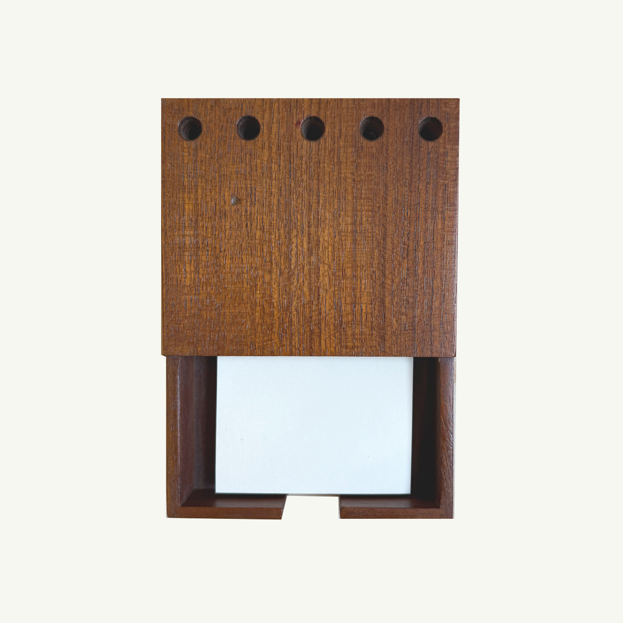 Vintage Mid-Century Teak Notepad Tray