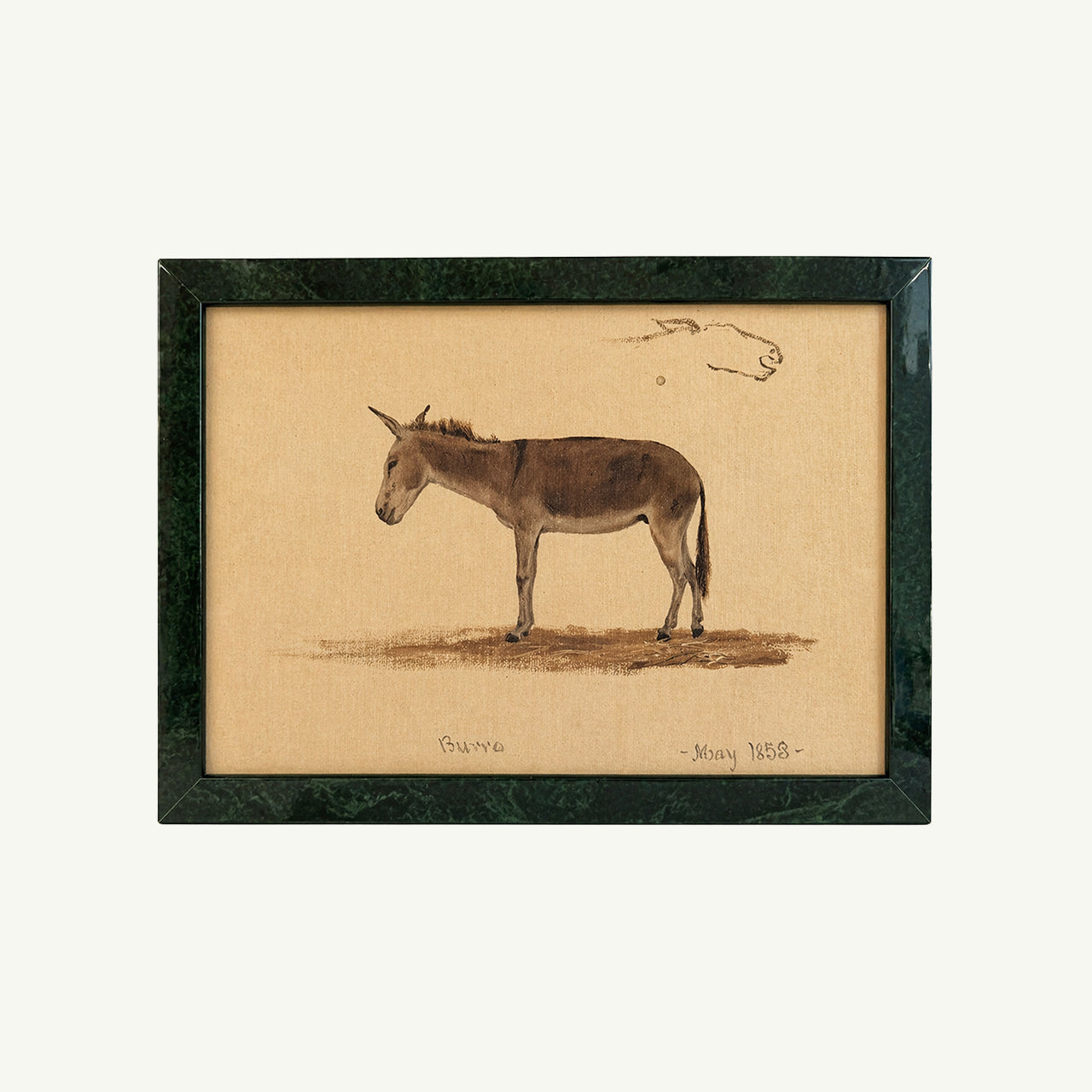 Vintage Donkey Framed Art
