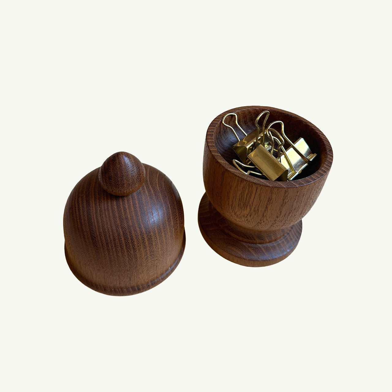Vintage Small Teak Stash Box