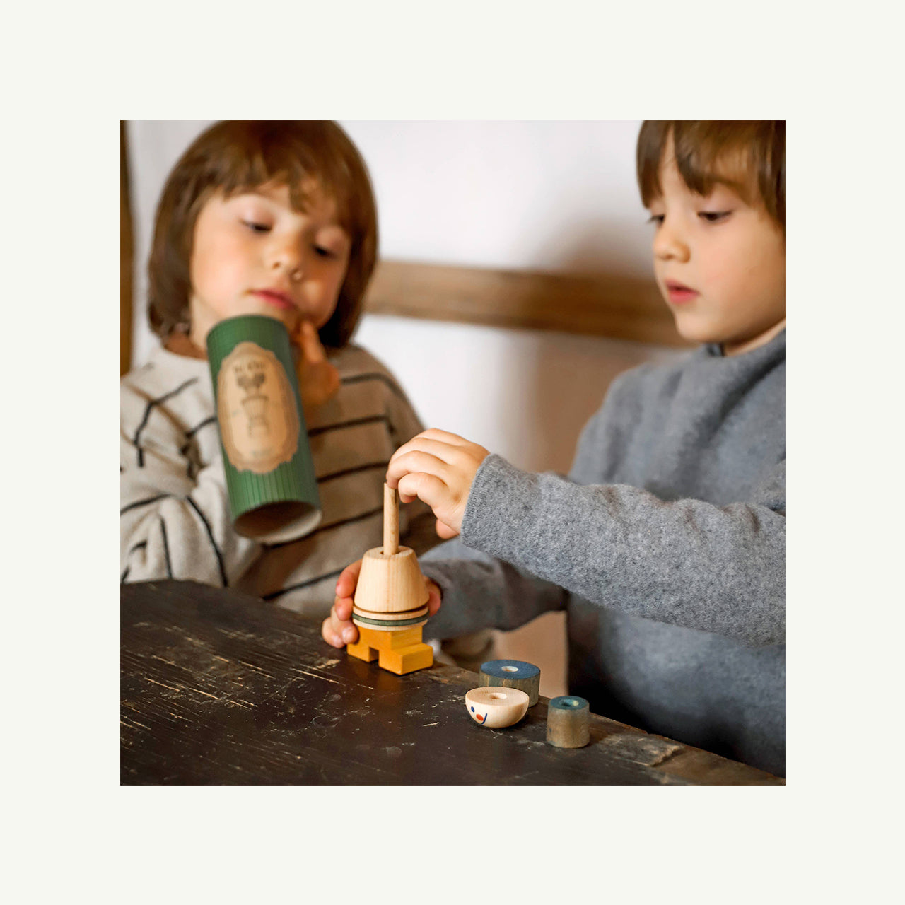 Neutral Stacking Toy Stick Figure