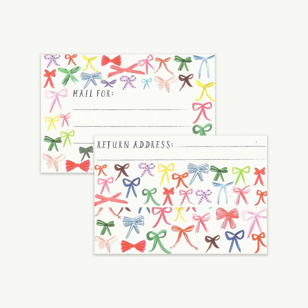 Tri-Fold Bow Notecards