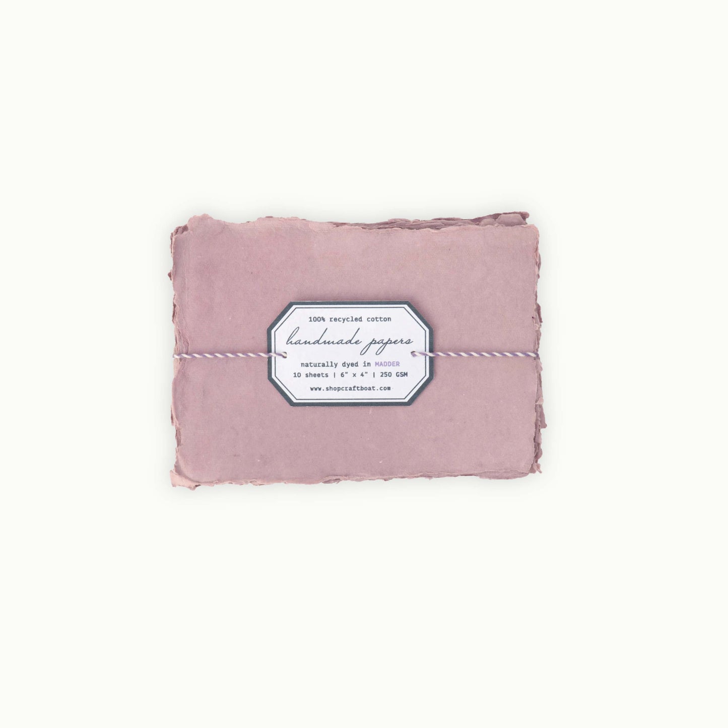 Naturally Dyed Handmade Paper Postcards