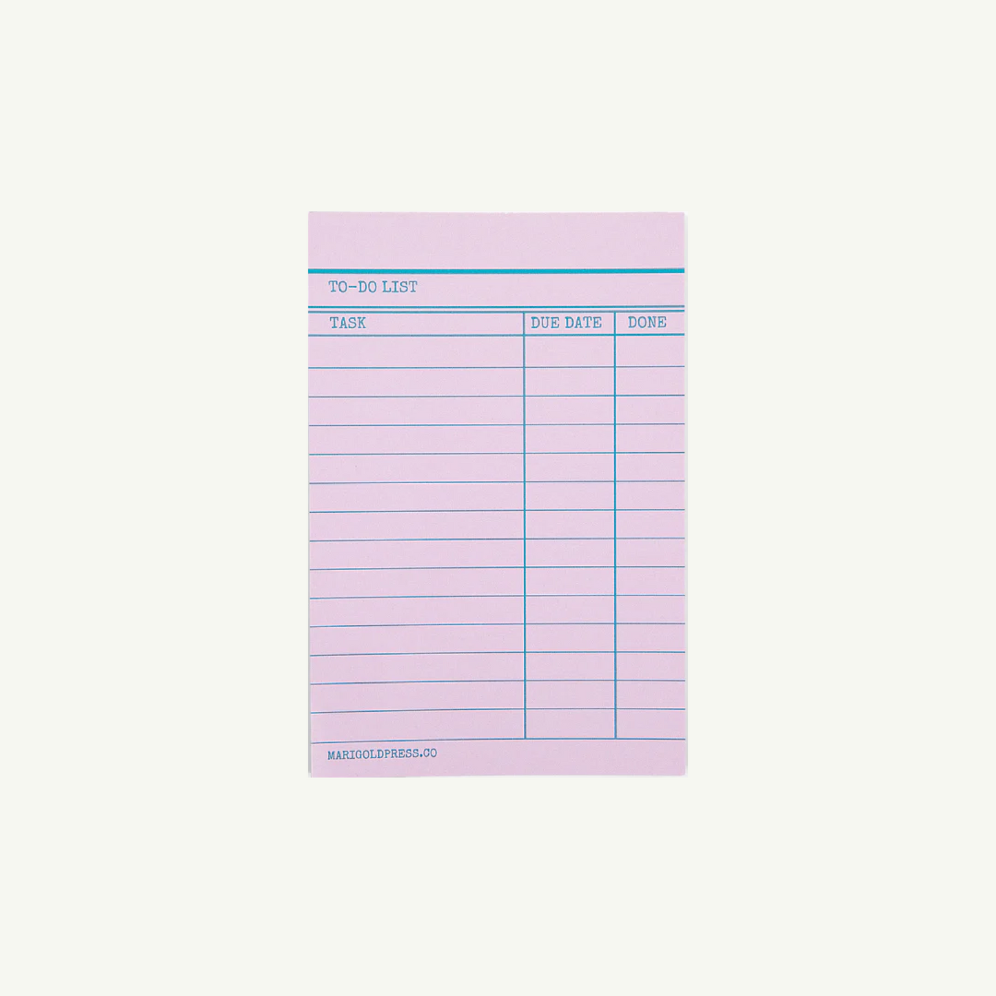 Library Card Notepad