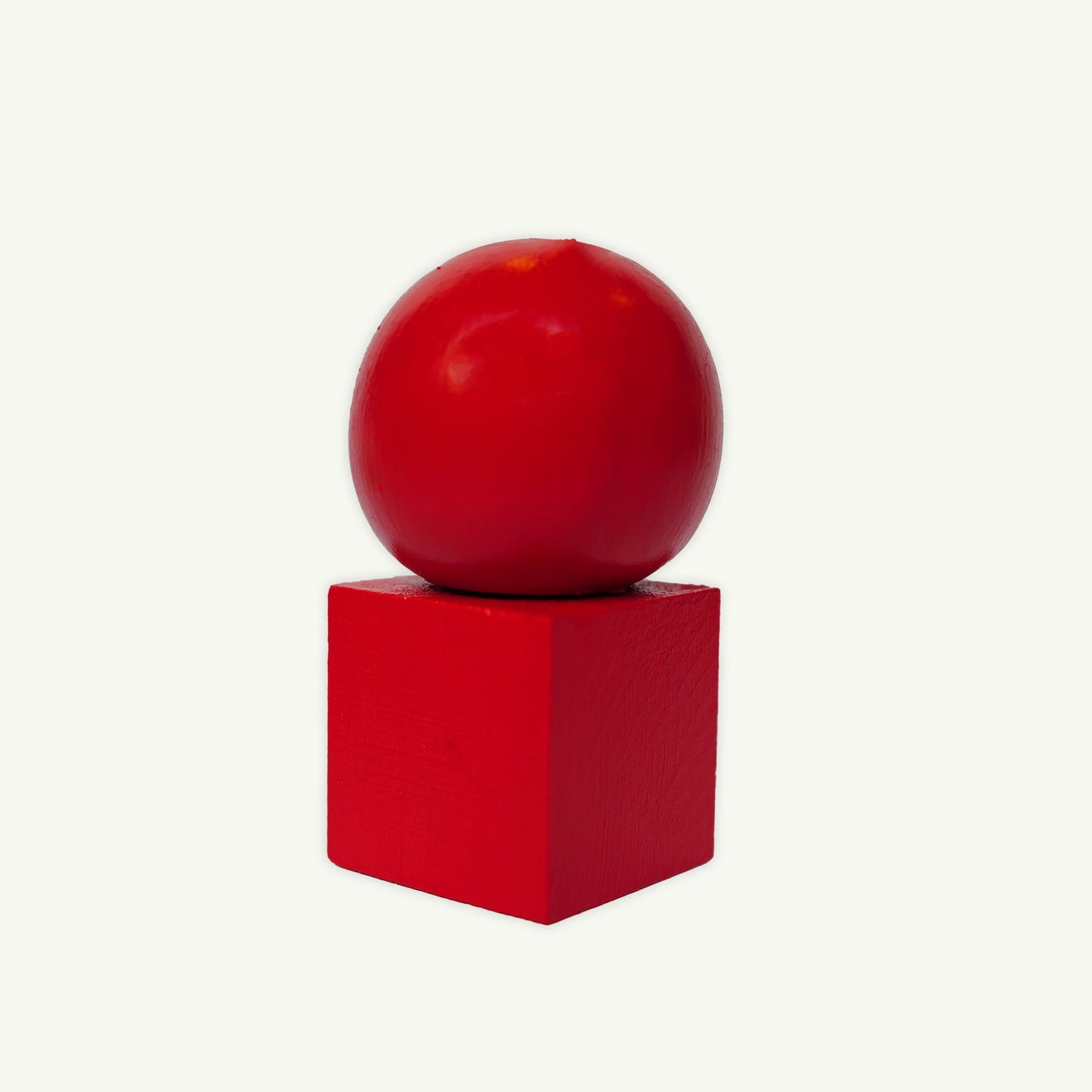 Wooden Incense Holder- Lollipop Red