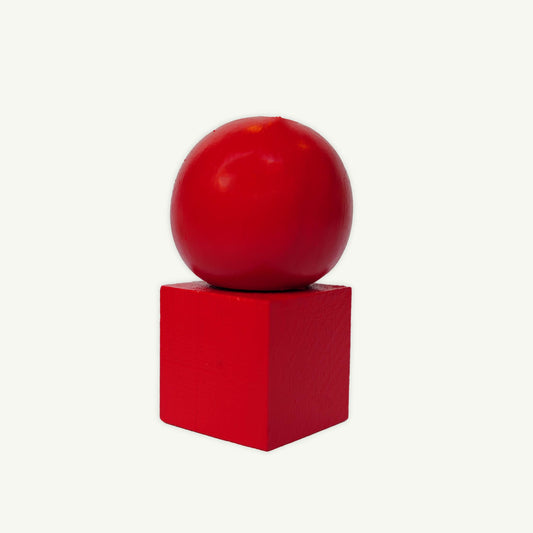 Wooden Incense Holder- Lollipop Red