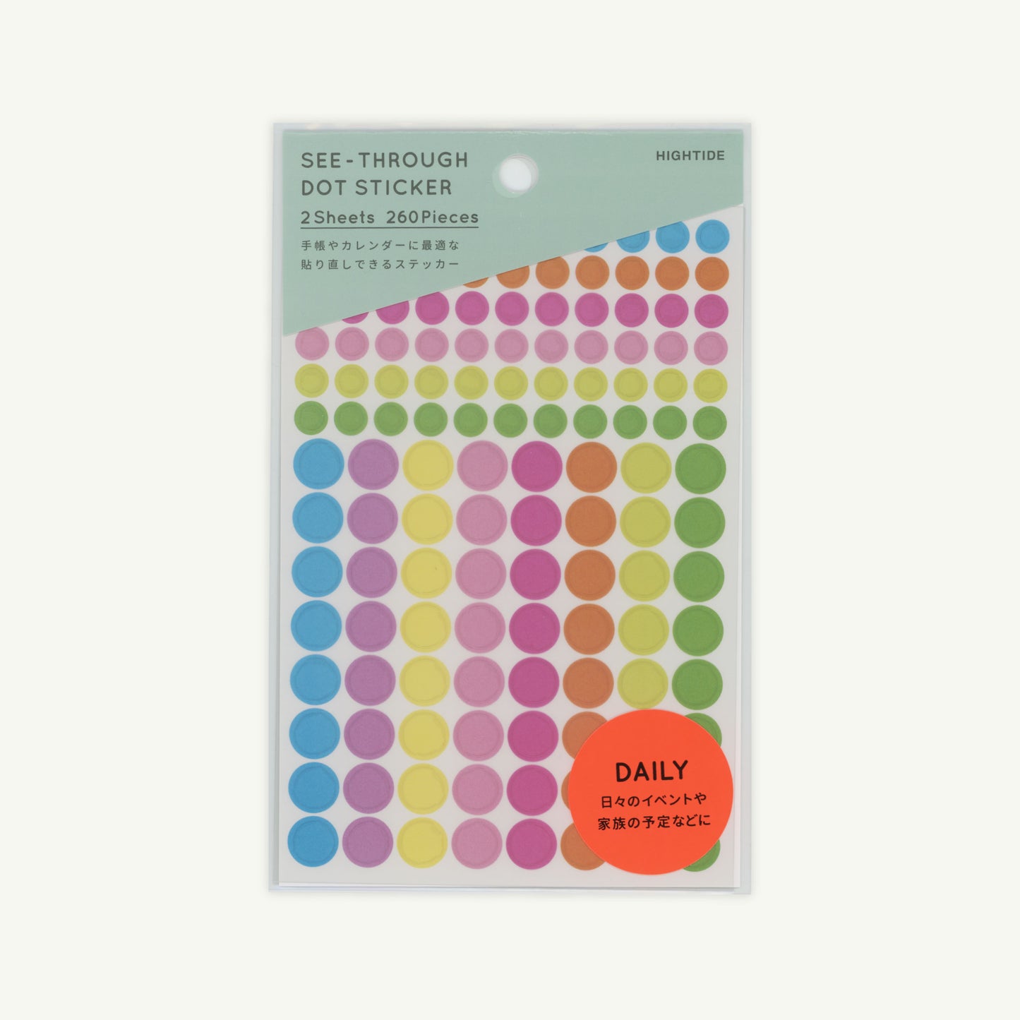 See Through Dot Sticker