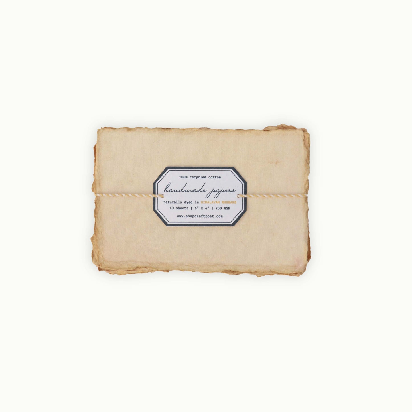 Naturally Dyed Handmade Paper Postcards