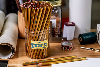 Calligraphy Pencil, 4B, Gold (single)
