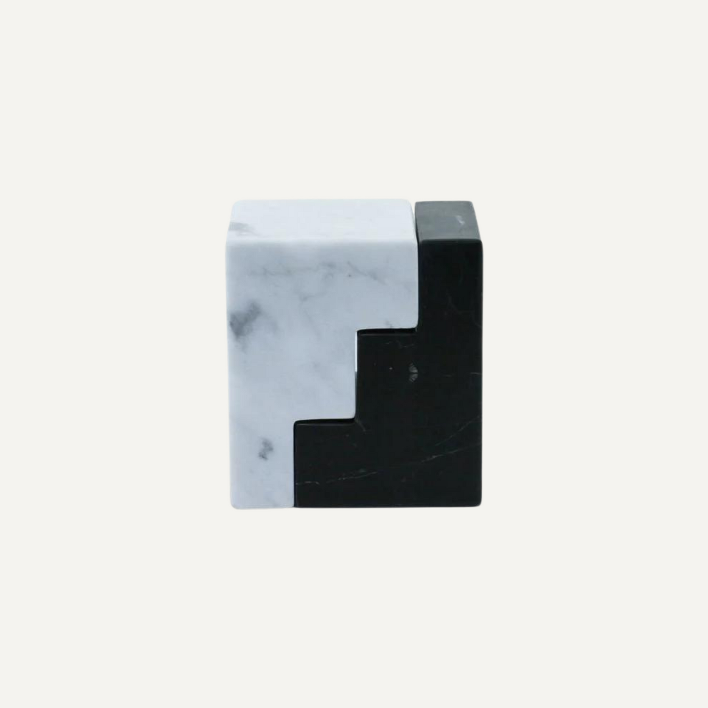 Black/White Marble Bookends