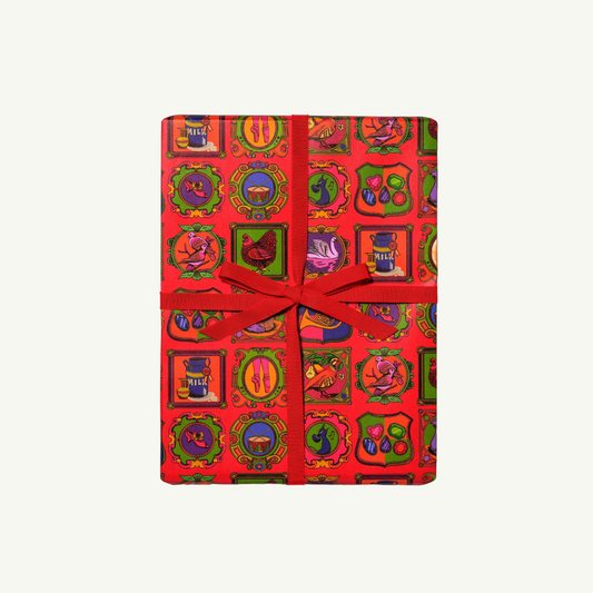 12 Days of Christmas wrapping paper