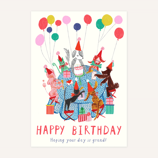 Dog Party - Greeting Card