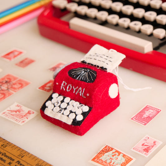 Handmade Royal Typewriter Ornament