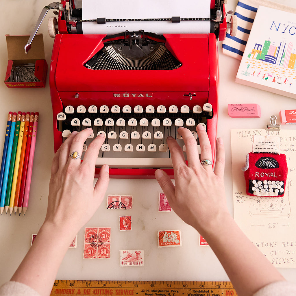 Handmade Royal Typewriter Ornament