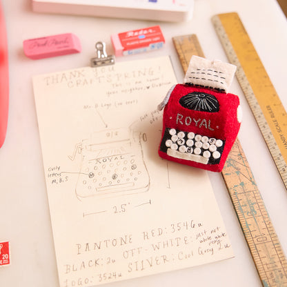 Handmade Royal Typewriter Ornament