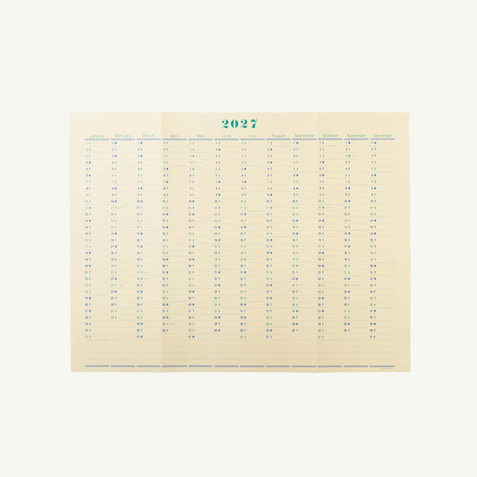 One Year Wall Calendar 2027