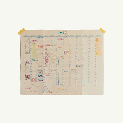 One Year Wall Calendar 2027