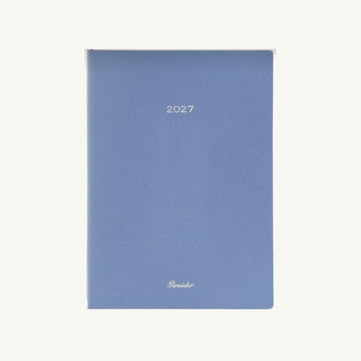 Blue Pineider’s Milano 2027 Diary with silver text on the cover.
