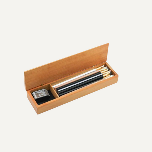 Blackwing French Wood Box Set of 24 Pencils and Sharpener