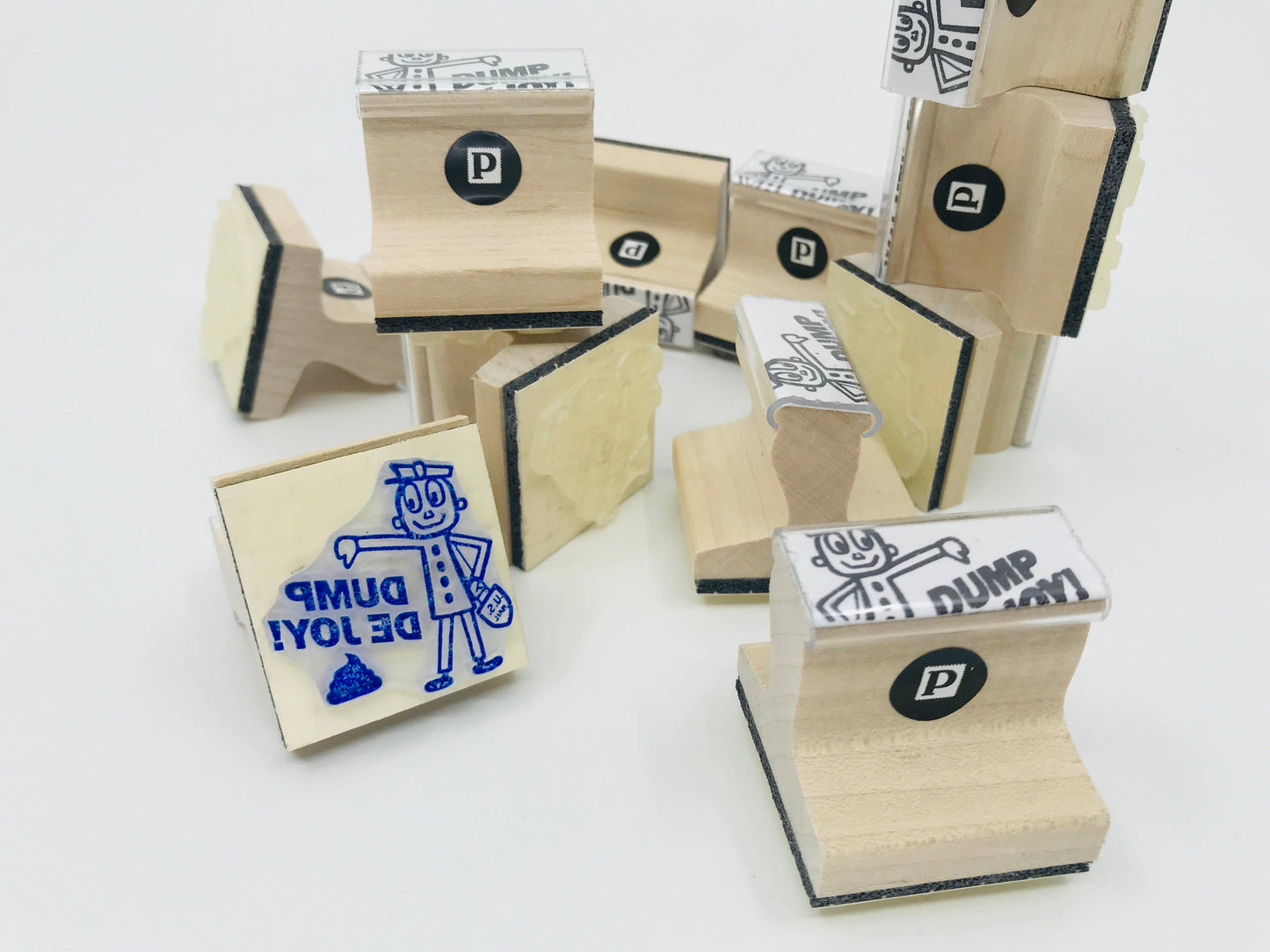 Dump DeJoy Wooden Handle Rubber Stamp