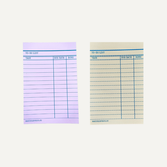Library Card Notepads