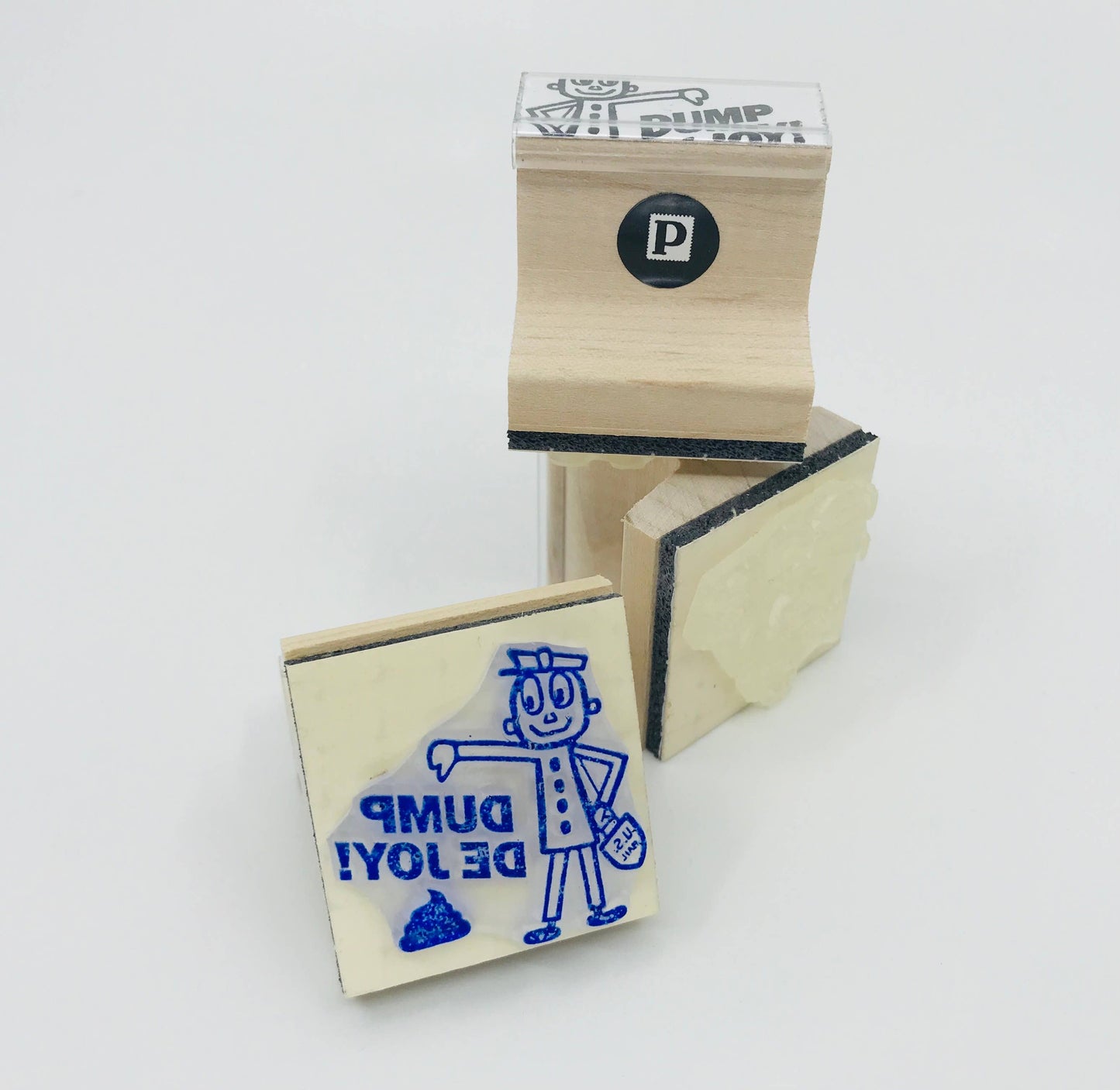 Dump DeJoy Wooden Handle Rubber Stamp