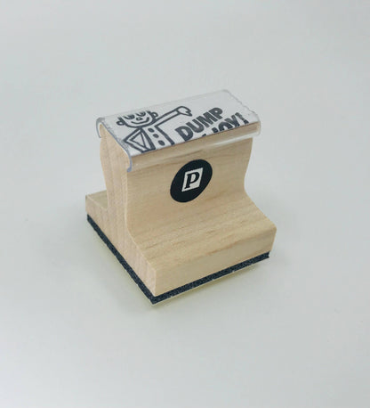 Dump DeJoy Wooden Handle Rubber Stamp