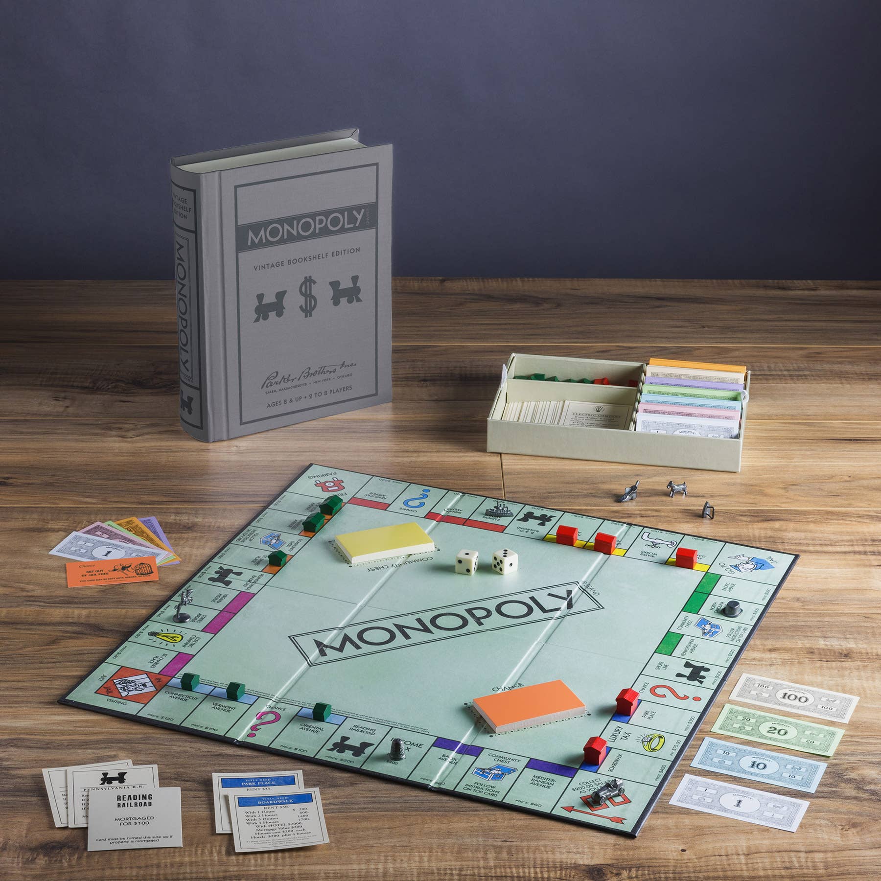 Personalized Vintage Bookshelf Edition Board Game, Personalized Games, on sale Game Love